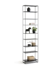 La Redoute Intérieurs Black Hiba 240cm Tall Metal Shelving Unit - Image 4 of 6