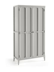 La Redoute Intérieurs Light Grey Eugénie 2-Door Wardrobe - Image 1 of 4