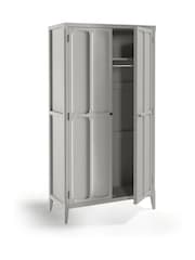 La Redoute Intérieurs Light Grey Eugénie 2-Door Wardrobe - Image 2 of 4