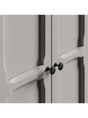 La Redoute Intérieurs Light Grey Eugénie 2-Door Wardrobe - Image 4 of 4