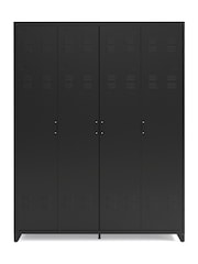 La Redoute Intérieurs Black Hiba 4-Door Steel Cabinet - Image 1 of 5