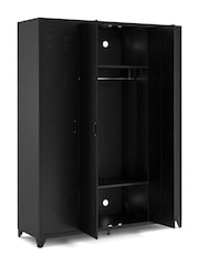 La Redoute Intérieurs Black Hiba 4-Door Steel Cabinet - Image 3 of 5