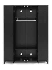 La Redoute Intérieurs Black Hiba 4-Door Steel Cabinet - Image 5 of 5