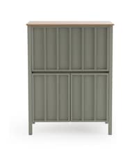 La Redoute Intérieurs Light Khaki Green Eugène Pine Secretary Desk - Image 2 of 6