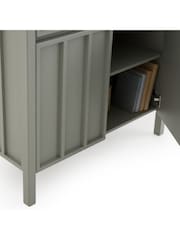 La Redoute Intérieurs Light Khaki Green Eugène Pine Secretary Desk - Image 5 of 6