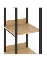 La Redoute Intérieurs Natural Hiba Pine and Metal Column - Image 3 of 4