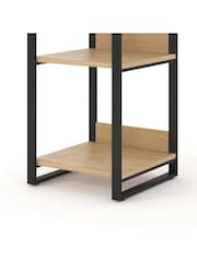 La Redoute Intérieurs Natural Hiba Pine and Metal Column - Image 4 of 4