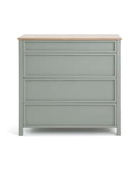 La Redoute Intérieurs Light Khaki Green Eugène Pine Chest of 4 Drawers - Image 2 of 6