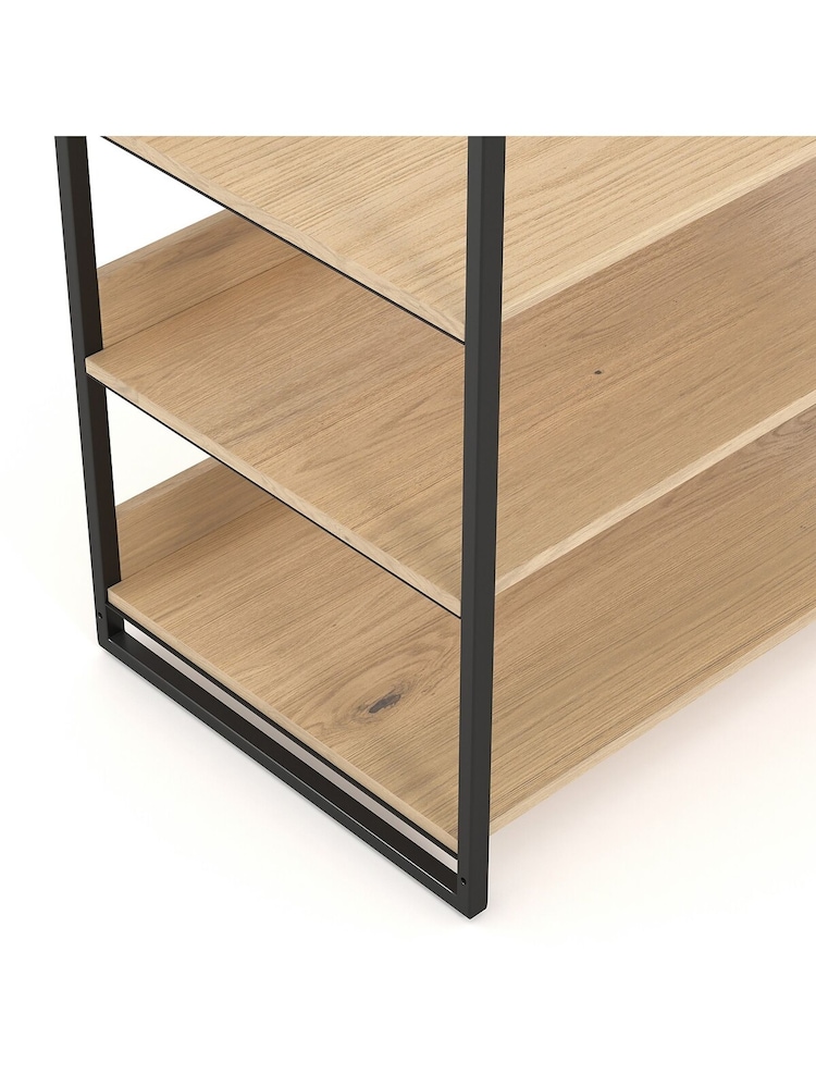 La Redoute Intérieurs Wood Metal Hiba Wide Modular Wardrobe Unit with 3 Shelves  1 Rail - Image 4 of 4