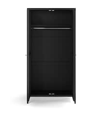 La Redoute Intérieurs Black Eugénie 2 Door Wardrobe - Image 5 of 6