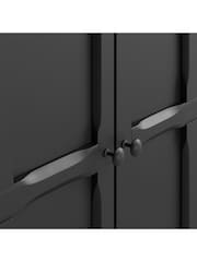La Redoute Intérieurs Black Eugénie 2 Door Wardrobe - Image 6 of 6