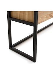 La Redoute Intérieurs Oak Hiba Solid Sideboard in Steel Metal - Image 6 of 6