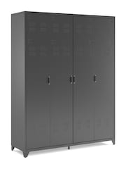 La Redoute Intérieurs Grey Hiba 4-Door Steel Cabinet - Image 3 of 6