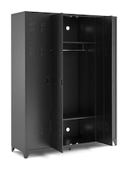 La Redoute Intérieurs Grey Hiba 4-Door Steel Cabinet - Image 4 of 6