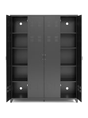 La Redoute Intérieurs Grey Hiba 4-Door Steel Cabinet - Image 5 of 6