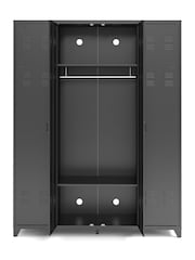 La Redoute Intérieurs Grey Hiba 4-Door Steel Cabinet - Image 6 of 6