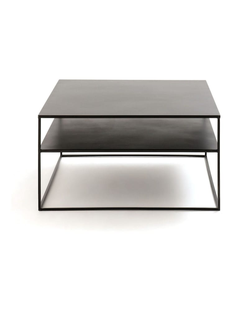 La Redoute Intérieurs Black Hiba Square Steel Coffee Table - Image 1 of 3