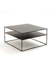 La Redoute Intérieurs Black Hiba Square Steel Coffee Table - Image 2 of 3
