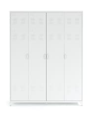 La Redoute Intérieurs White Hiba 4-Door Steel Cabinet - Image 1 of 5