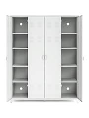 La Redoute Intérieurs White Hiba 4-Door Steel Cabinet - Image 2 of 5