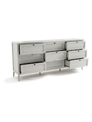 La Redoute Intérieurs Grey Eugénie Chest of 9 Drawers - Image 2 of 5