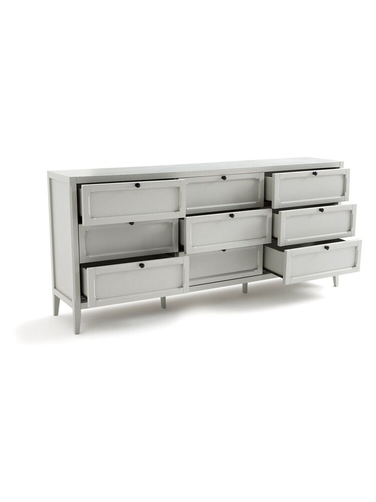 La Redoute Intérieurs Grey Eugénie Chest of 9 Drawers - Image 2 of 5