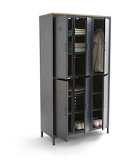 La Redoute Intérieurs Charcoal Hiba 6-Door Metal Cubicle Locker - Image 4 of 6