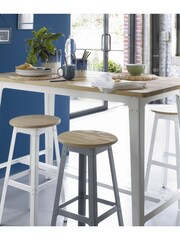 La Redoute Intérieurs White Hiba 4 Seater Bar Table - Image 1 of 6