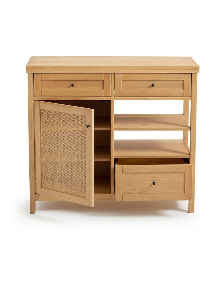 La Redoute Intérieurs Natural Gabin Solid Pine Storage Cabinet - Image 2 of 5