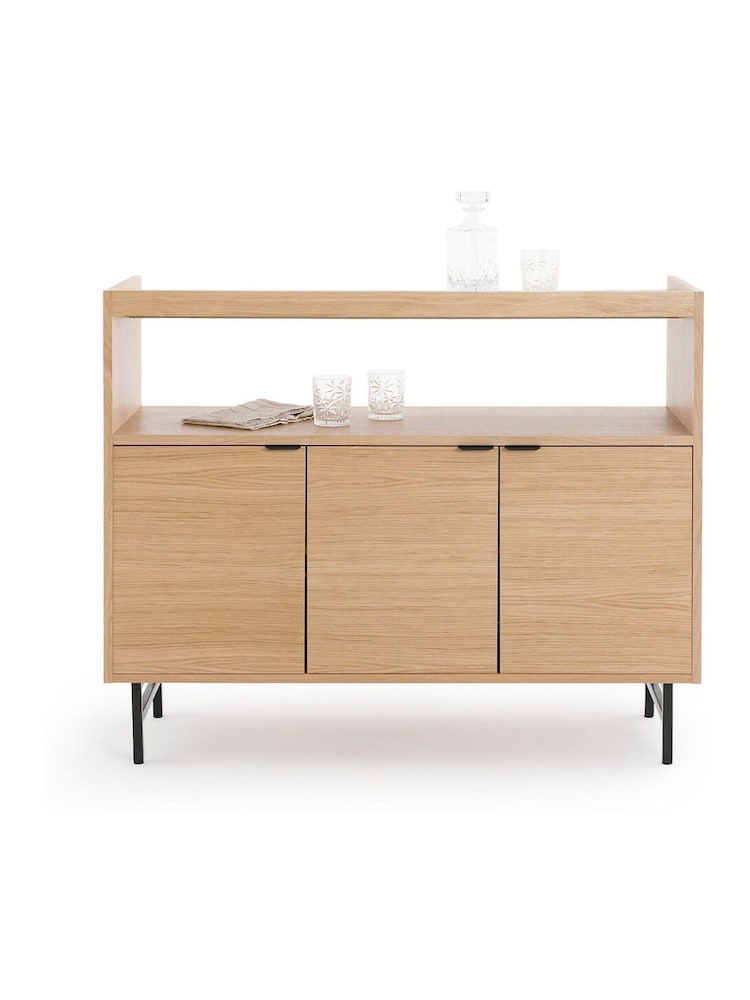 La Redoute Intérieurs Oak Volga Veneer Bar Cabinet - Image 2 of 6