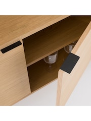 La Redoute Intérieurs Oak Volga Veneer Bar Cabinet - Image 4 of 6