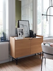 La Redoute Intérieurs Oak Volga Veneer 2-Door Sideboard - Image 1 of 5