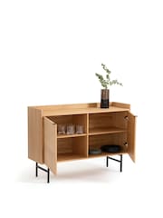 La Redoute Intérieurs Oak Volga Veneer 2-Door Sideboard - Image 3 of 5
