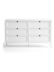 La Redoute Intérieurs White Eugenie Chest of 6 Drawers - Image 1 of 4