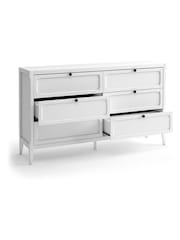 La Redoute Intérieurs White Eugenie Chest of 6 Drawers - Image 3 of 4
