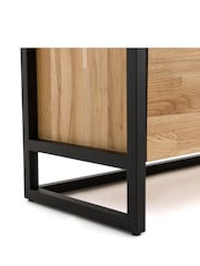 La Redoute Intérieurs Oak Hiba 200cm Solid Metal HiFi TV Cabinet - Image 6 of 6
