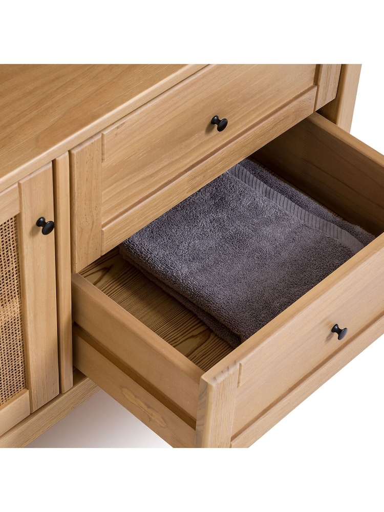 La Redoute Intérieurs Natural Gabin L100cm Solid Pine Vanity Unit - Image 6 of 6