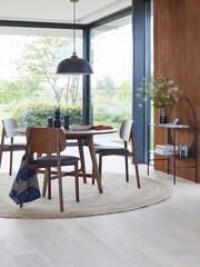 La Redoute Intérieurs Walnut Larsen Round Walnut 4 to 6 Seater Table - Image 1 of 6