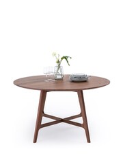 La Redoute Intérieurs Walnut Larsen Round Walnut 4 to 6 Seater Table - Image 4 of 6