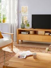 La Redoute Intérieurs Oak Adelita 160cm Long TV Unit - Image 1 of 5