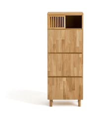 La Redoute Intérieurs Natural Bilbao 3-Door Oak Wardrobe - Image 2 of 6