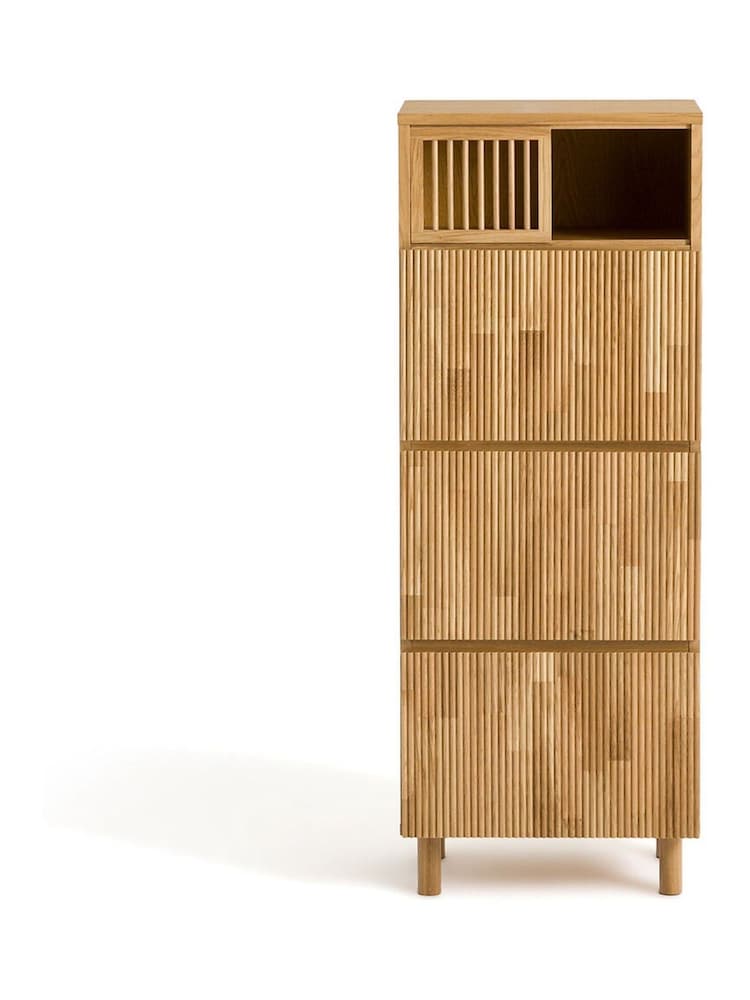 La Redoute Intérieurs Natural Bilbao 3-Door Oak Wardrobe - Image 2 of 6