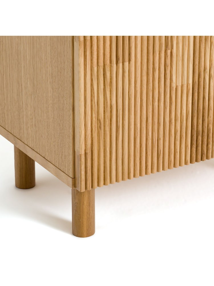 La Redoute Intérieurs Natural Bilbao 3-Door Oak Wardrobe - Image 6 of 6