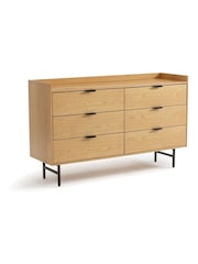 La Redoute Intérieurs Oak Volga Chest of 6 Drawers - Image 3 of 4