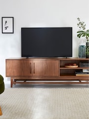 La Redoute Intérieurs Walnut Larsen Walnut TV Unit - Image 1 of 6