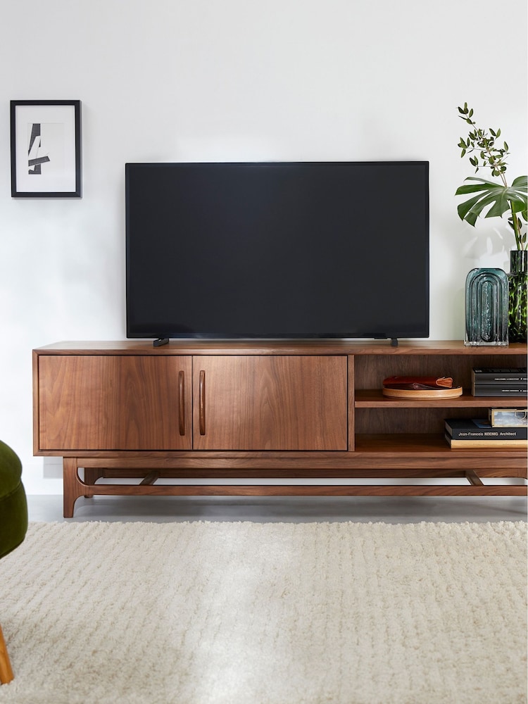 La Redoute Intérieurs Walnut Larsen Walnut TV Unit - Image 1 of 6