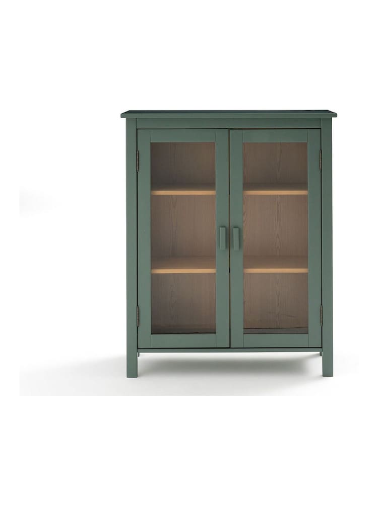 La Redoute Intérieurs Green Alvina Solid Pine Low China Cabinet - Image 2 of 6