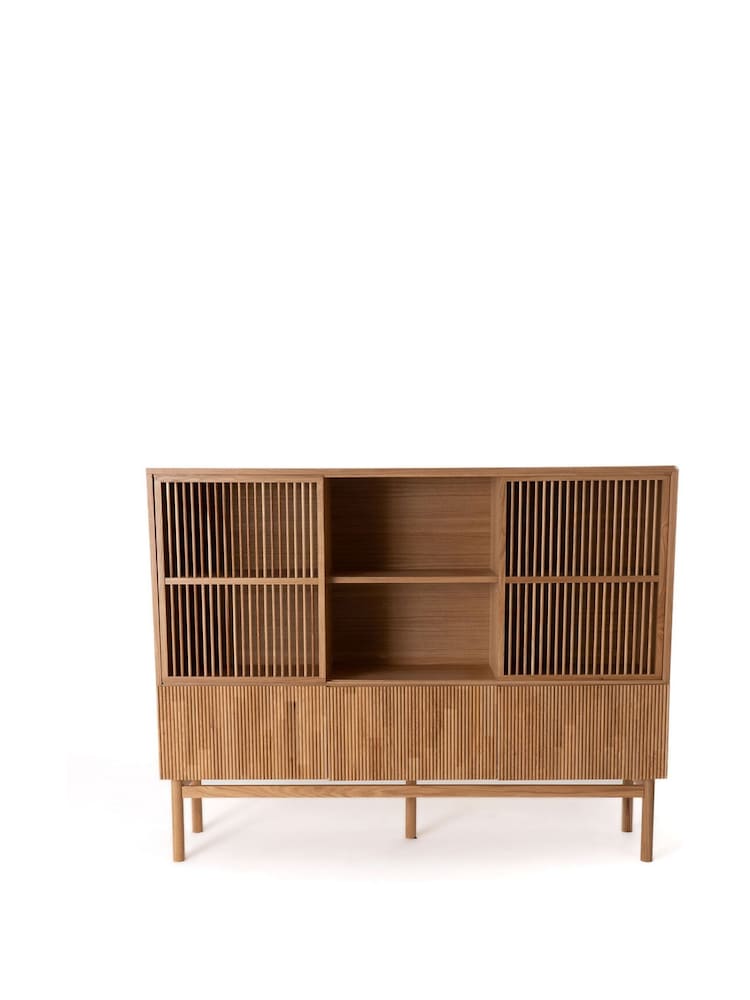 La Redoute Intérieurs Oak Bilbao Veneer Storage Sideboard - Image 2 of 5