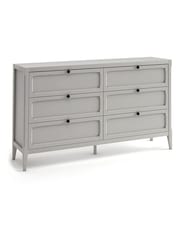 La Redoute Intérieurs Light Grey Eugenie Chest of 6 Drawers - Image 2 of 4
