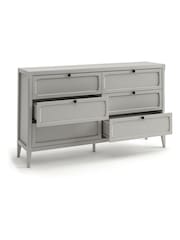 La Redoute Intérieurs Light Grey Eugenie Chest of 6 Drawers - Image 3 of 4